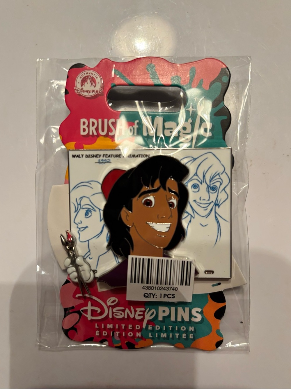 Disney Aladdin Brush of Magic Enamel Pin — Limited Edition